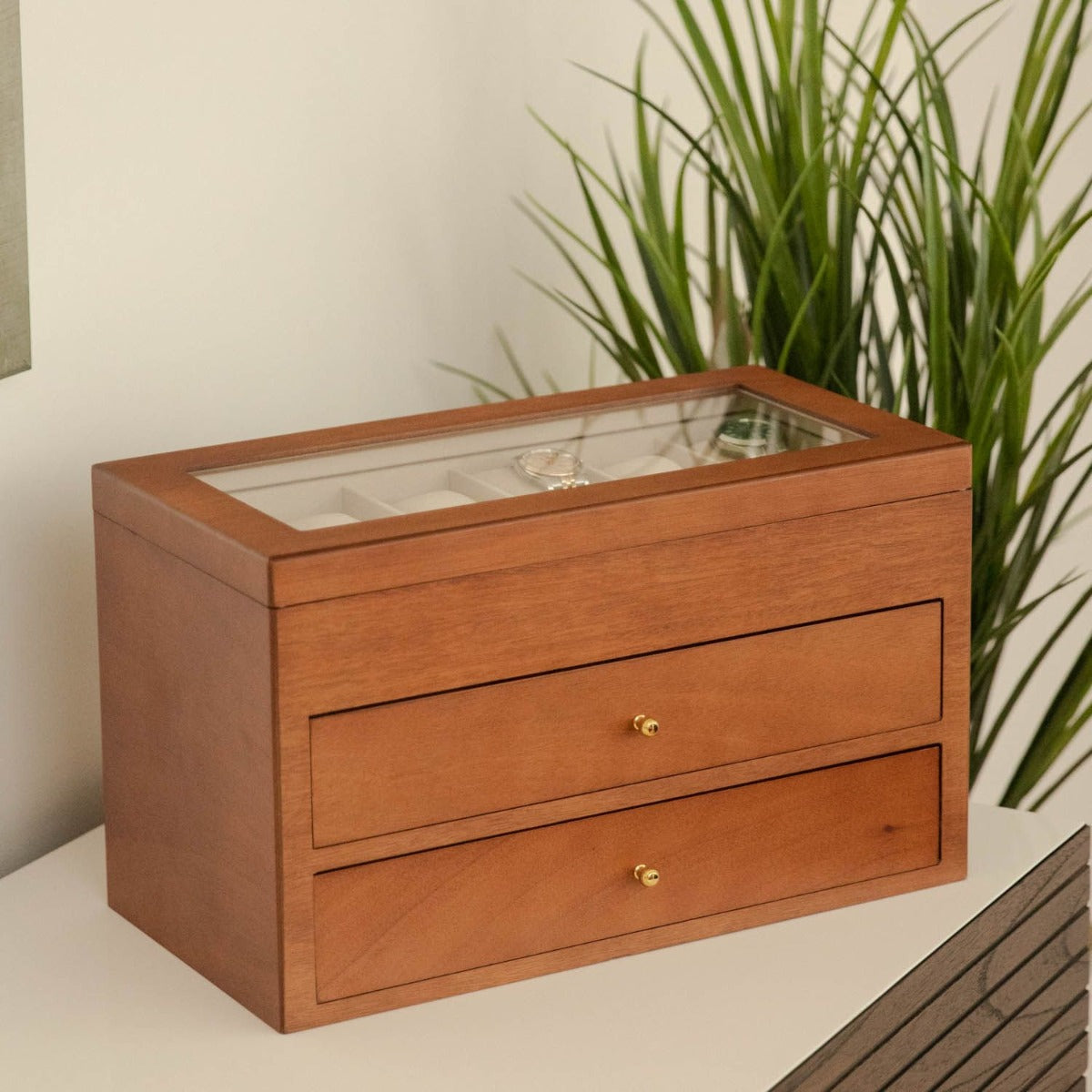 "Duke" Watch Box- Brown