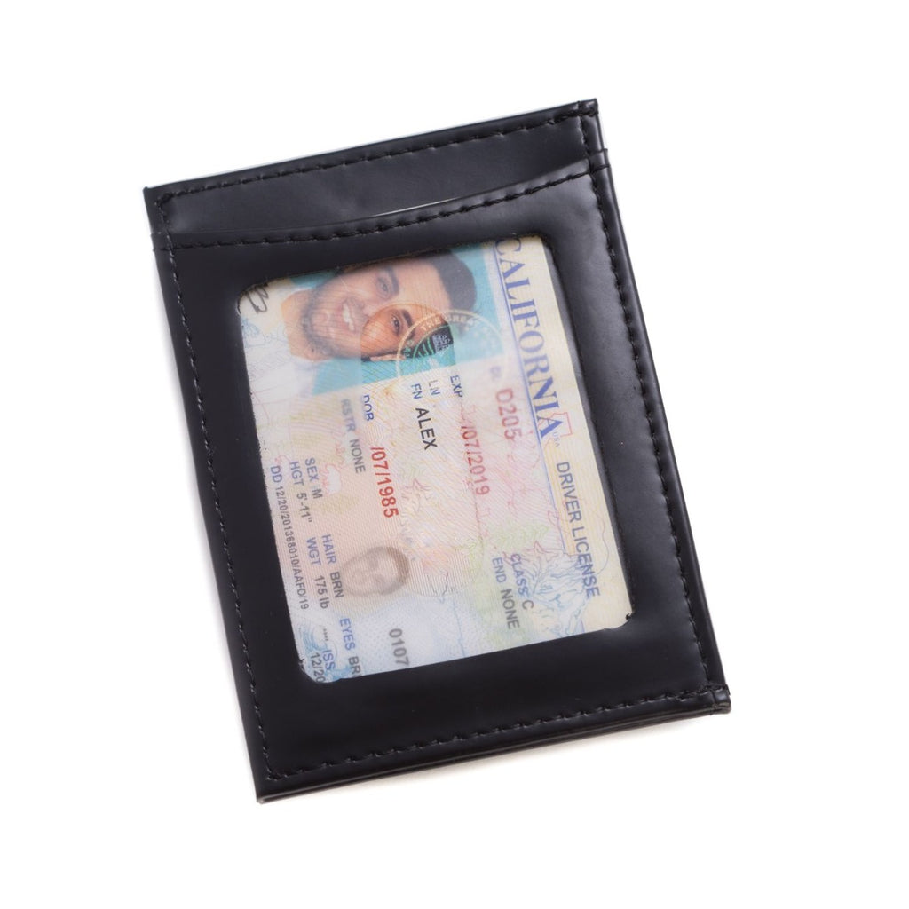 Cooper leather money clip & wallet with ID