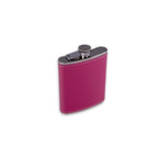 Victoria 6oz Leather Flask in Pink