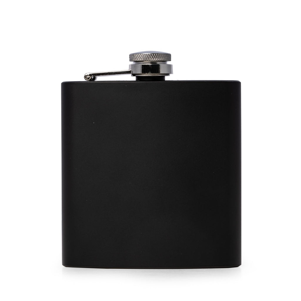 Vincent Matte Black 6oz Flask with Captive Cap