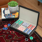 Mason 200 Chips leather Poker Set