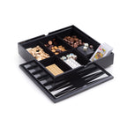 Evan Black Lacquered Wood Multi Game Set