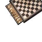Nolan Carbon Fiber & Mother of Pearl Design Chess Set