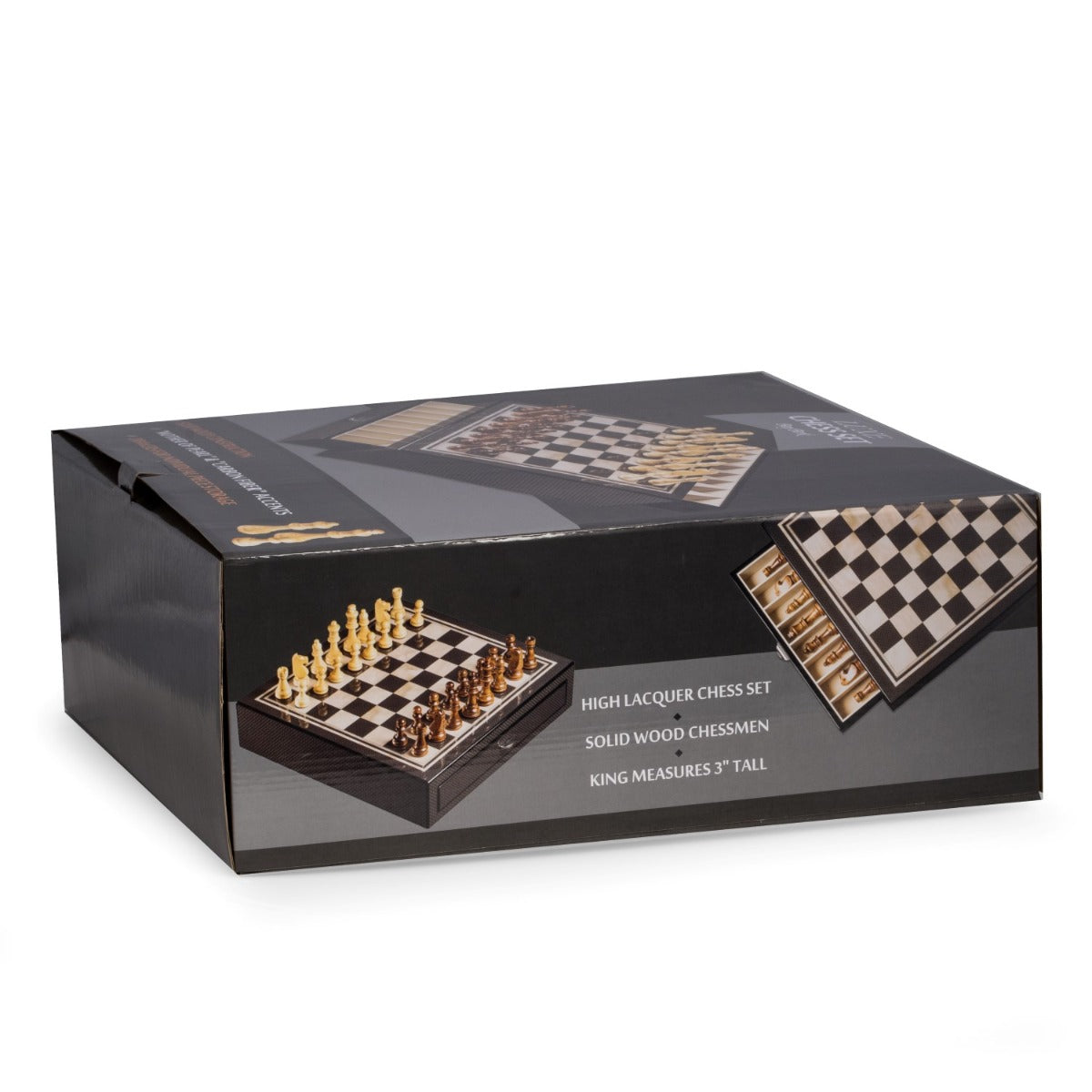 Nolan Carbon Fiber & Mother of Pearl Design Chess Set