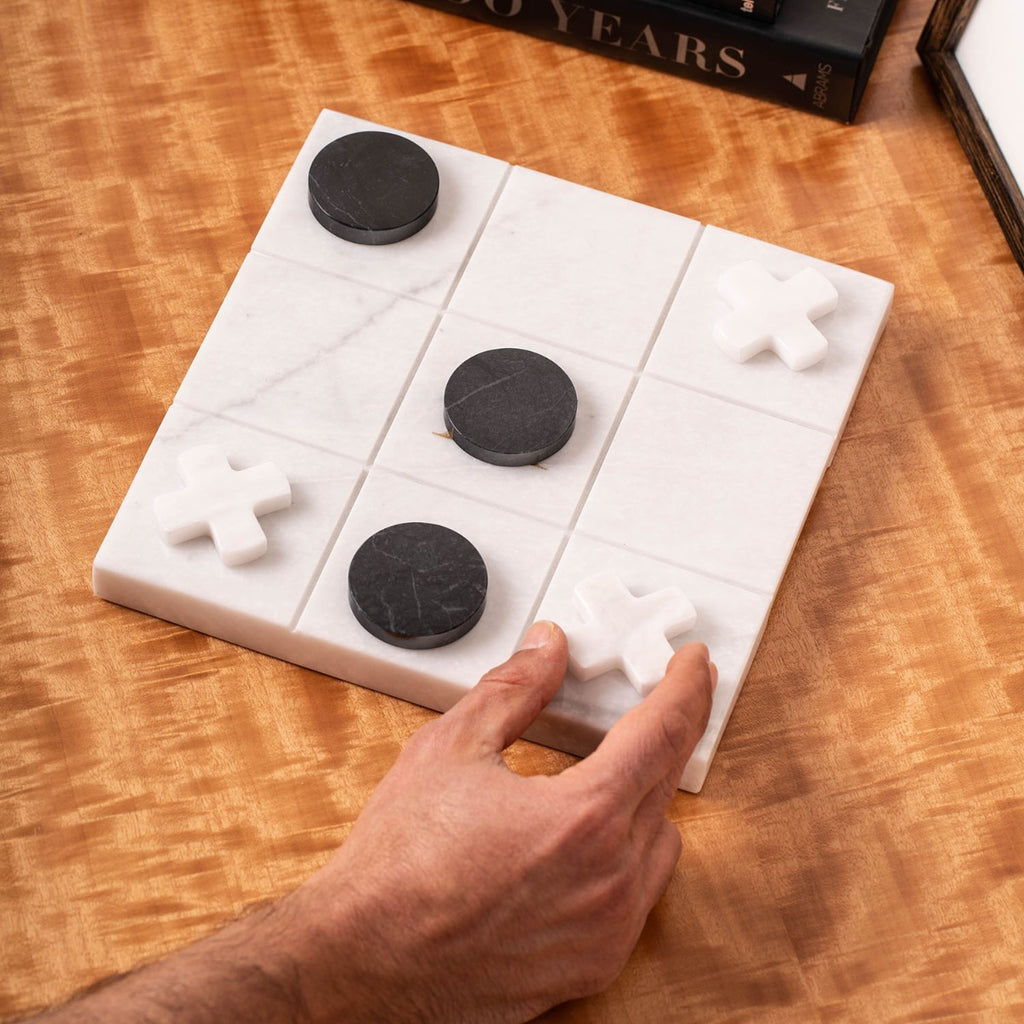 Marble Tic Tac Toe Set