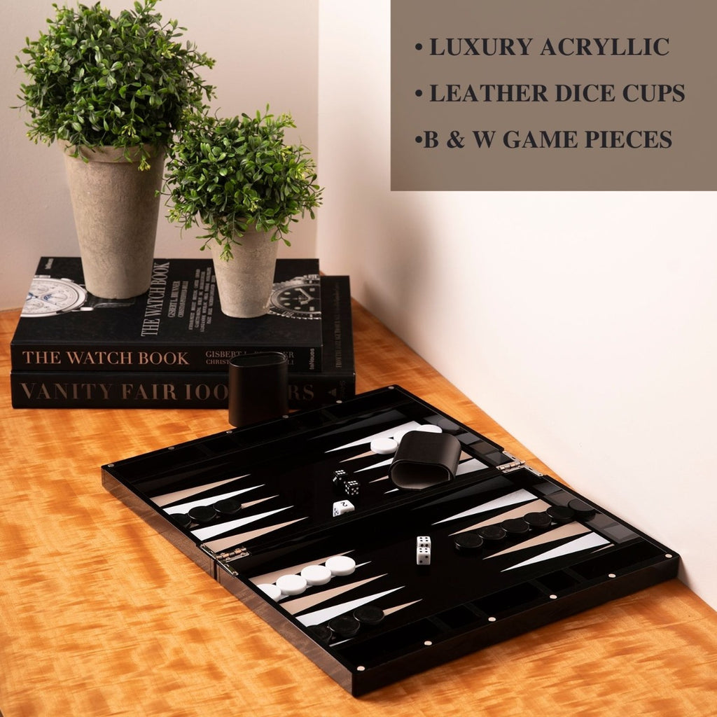 Damien Acrylic Backgammon Set