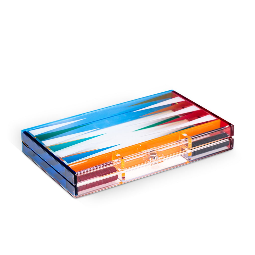 Emmy Acrylic Backgammon Set