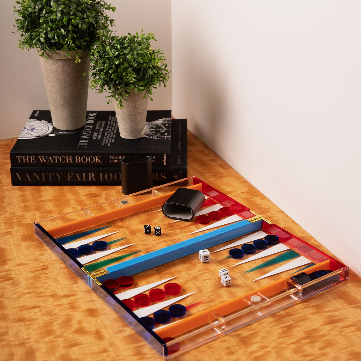 Emmy Acrylic Backgammon Set