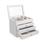 Kelly Multi-Level Jewelry Box, White
