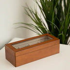 Theo Four Watch Box, Brown