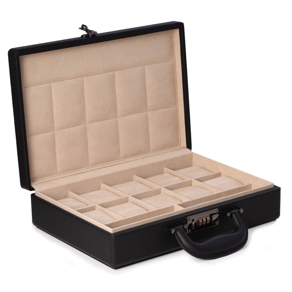 Alfred Black Watch Box Briefcase