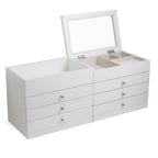 Kelly Multi-Level Jewelry Box, White