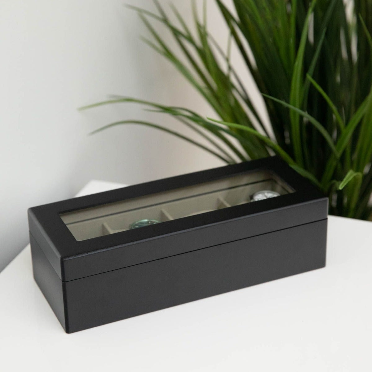 Dani Four Watch Box, Black