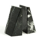 Whitney Marble Bookends, Zebra Black