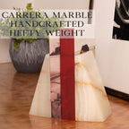 Harold Onyx Marble Wedge Bookends