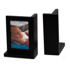 Kennedy Solid Wood Black Picture Frame Book End