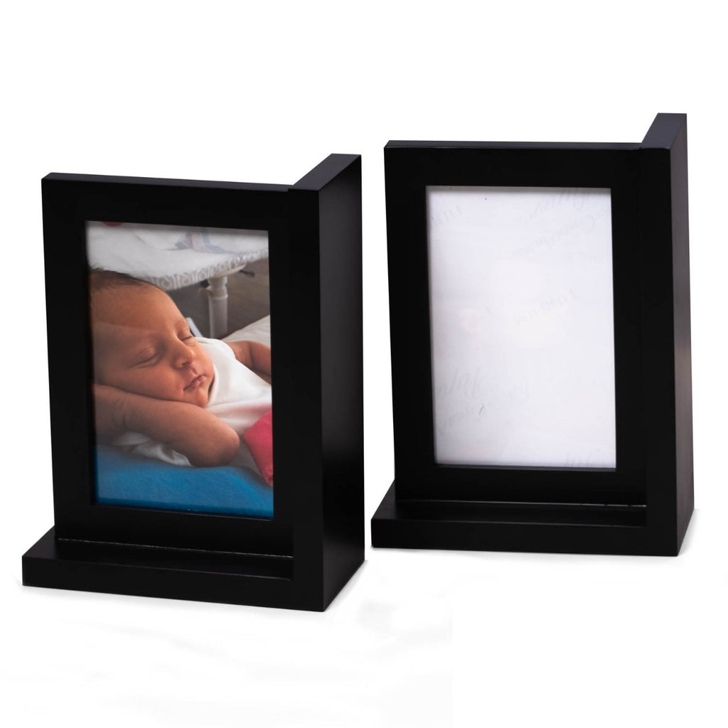 Kennedy Solid Wood Black Picture Frame Book End