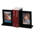 Kennedy Solid Wood Black Picture Frame Book End