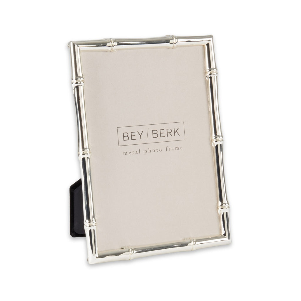 Silver Plated Bamboo Design  5x7 Frame