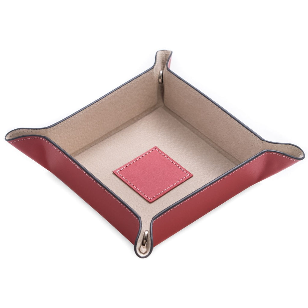 Violet leather snap valet