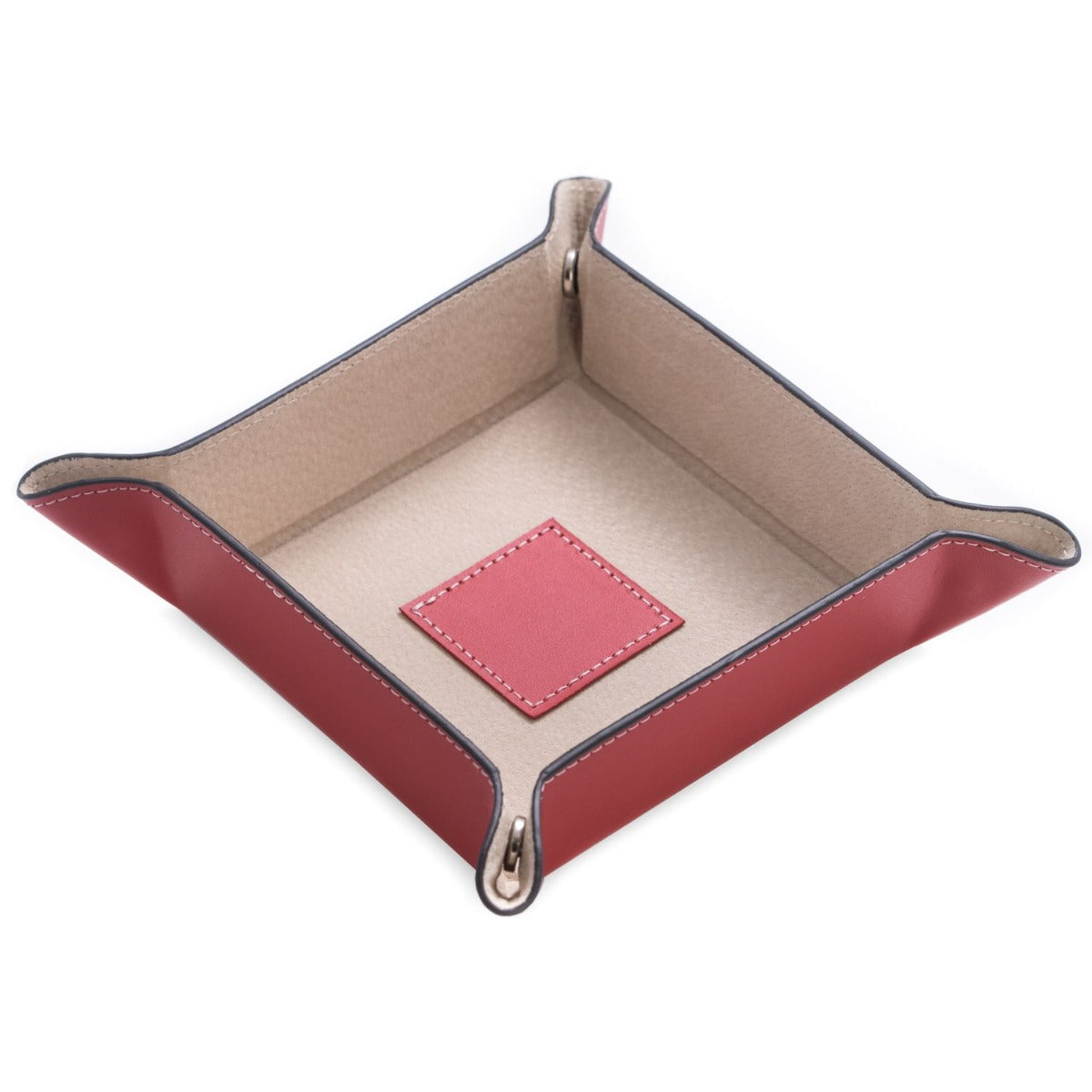 Violet leather snap valet