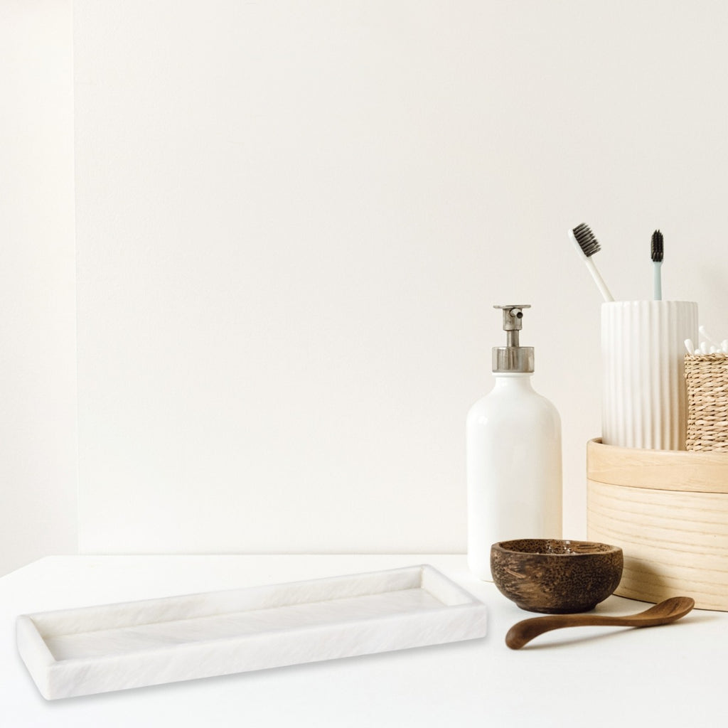 Atticus Bath Tray in White