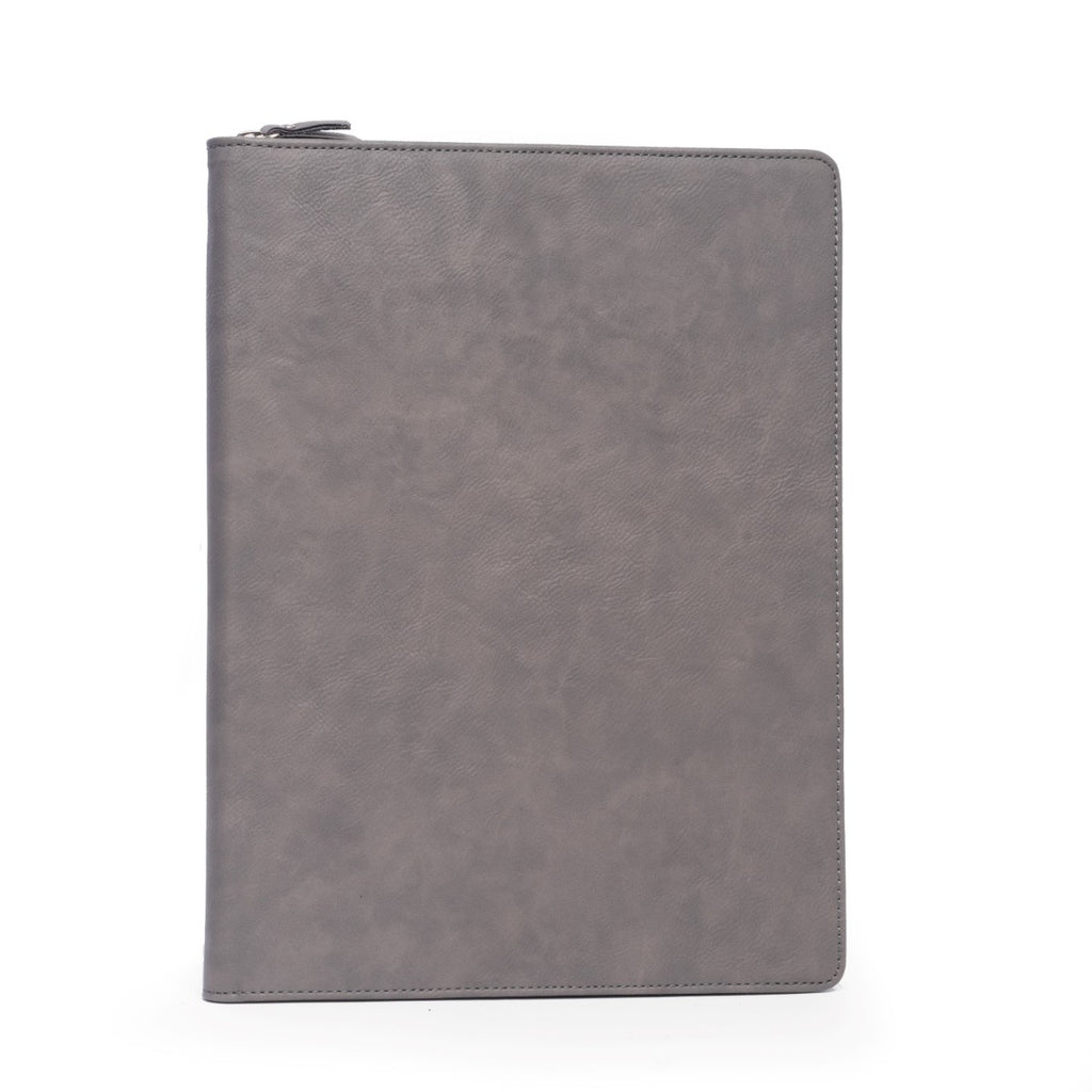 Portfolio with Zipper Closure in Grey