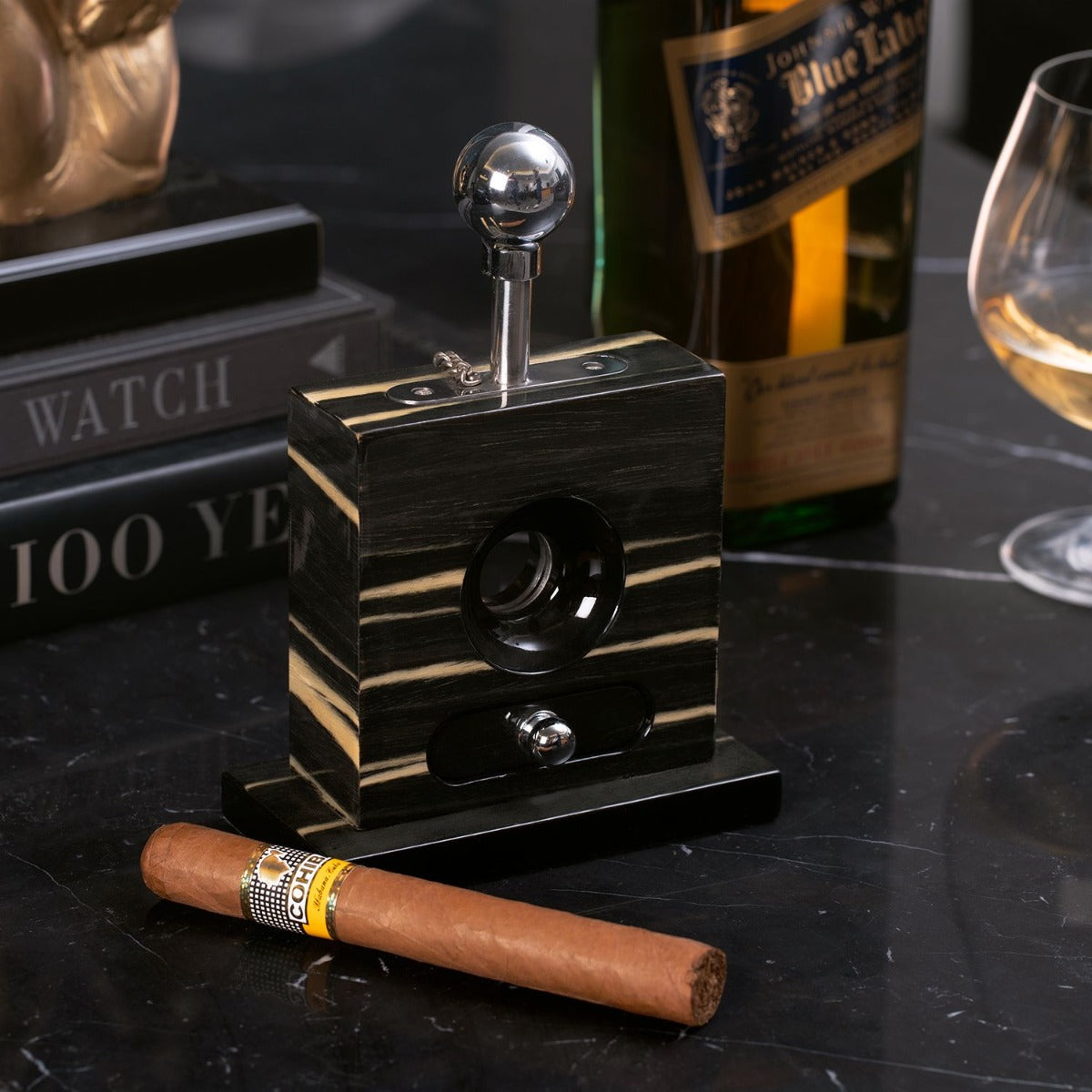 Henry Wood Table Top Cigar Cutter