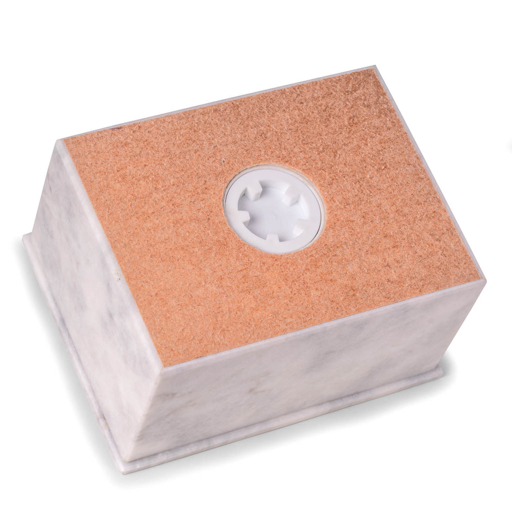 Deering Moments Soft White Genuine Marble Urn