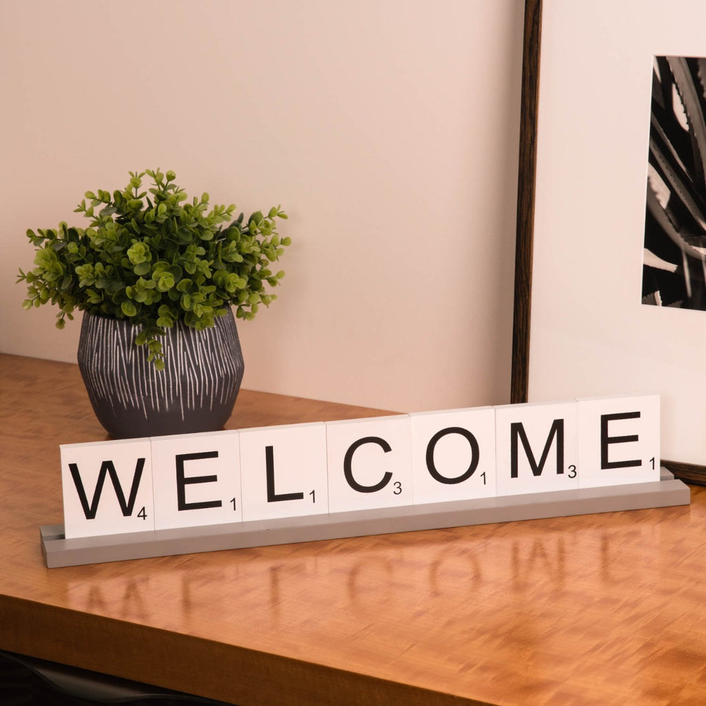Serenity Welcome Letter Tile Sign