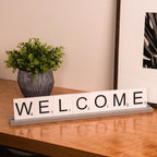 Serenity Welcome Letter Tile Sign