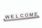 Serenity Welcome Letter Tile Sign