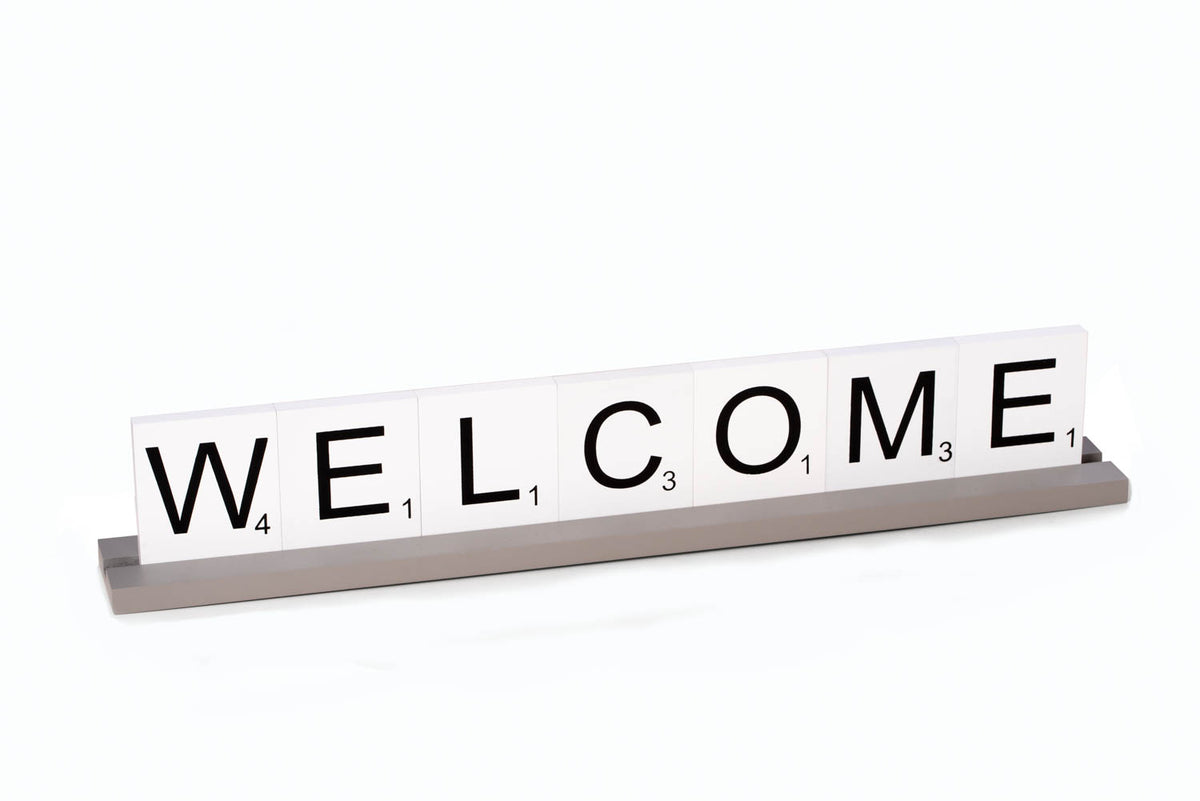 Serenity Welcome Letter Tile Sign