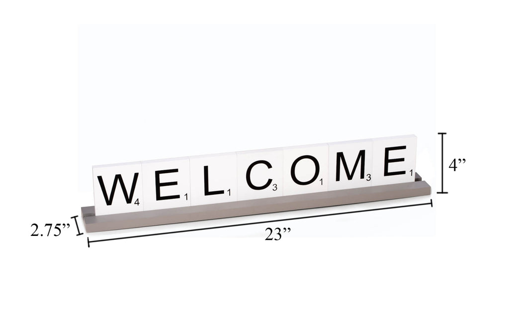 Serenity Welcome Letter Tile Sign