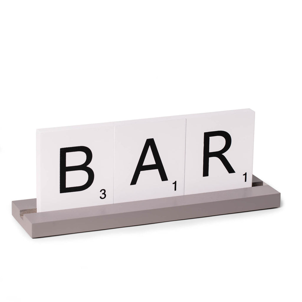 BAR Scrabble Design Sign