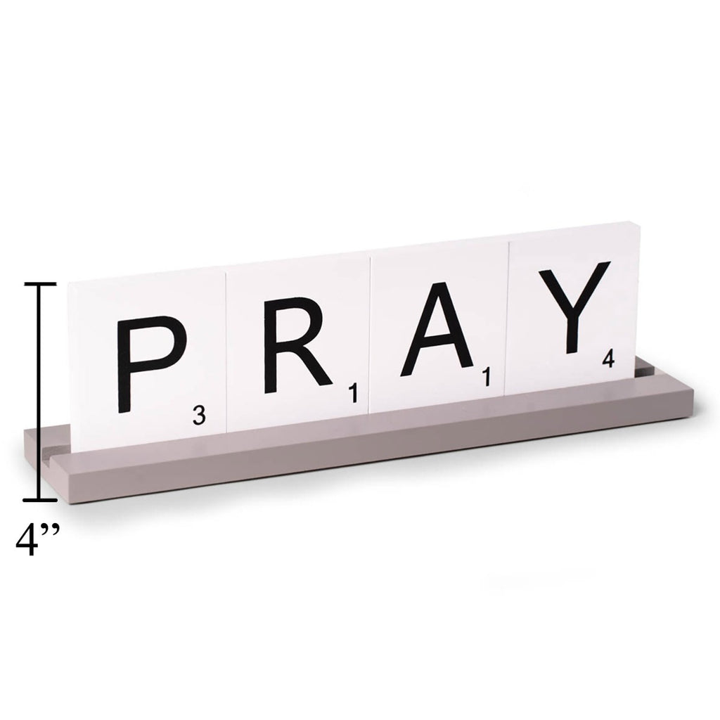 PRAY Scrabble Design Sign