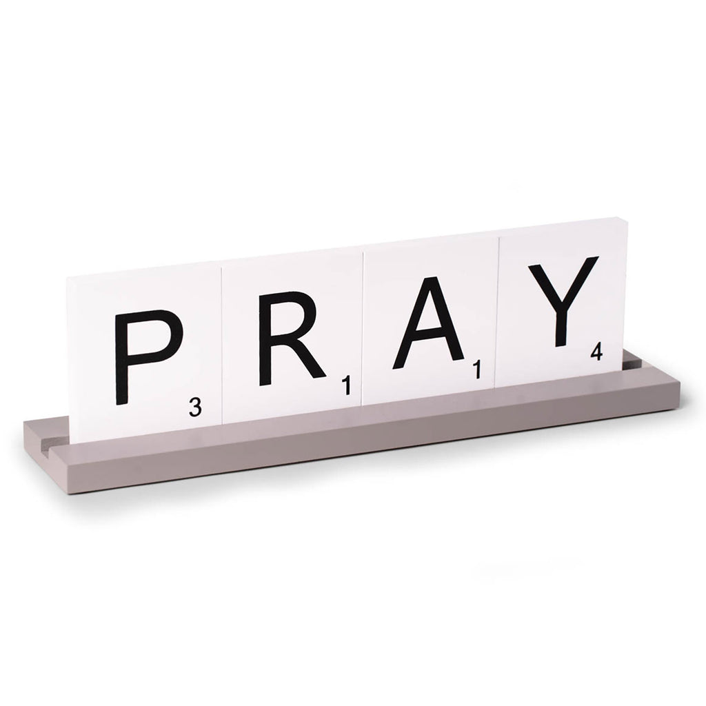 PRAY Scrabble Design Sign