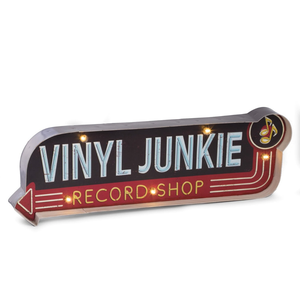 "Vinyl Junkie" Sign