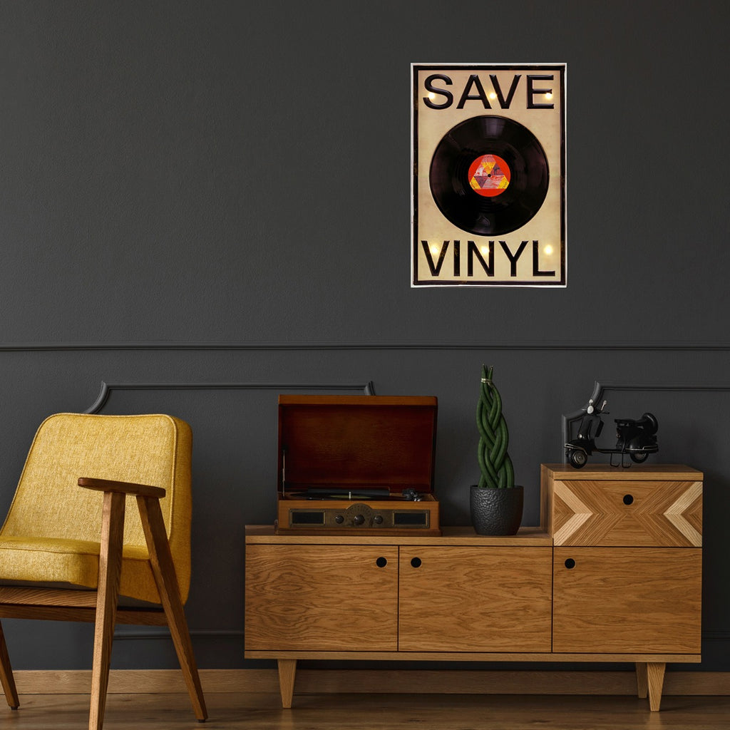 "Save Vinyl" Sign