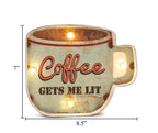 Coffee Gets Me Lit Wall Décor