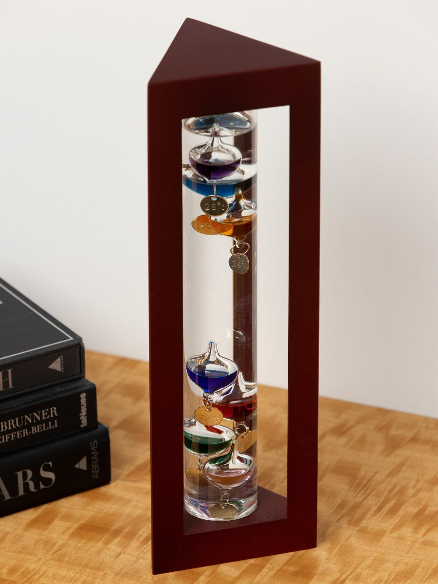 Galileo Thermometer in Rosewood