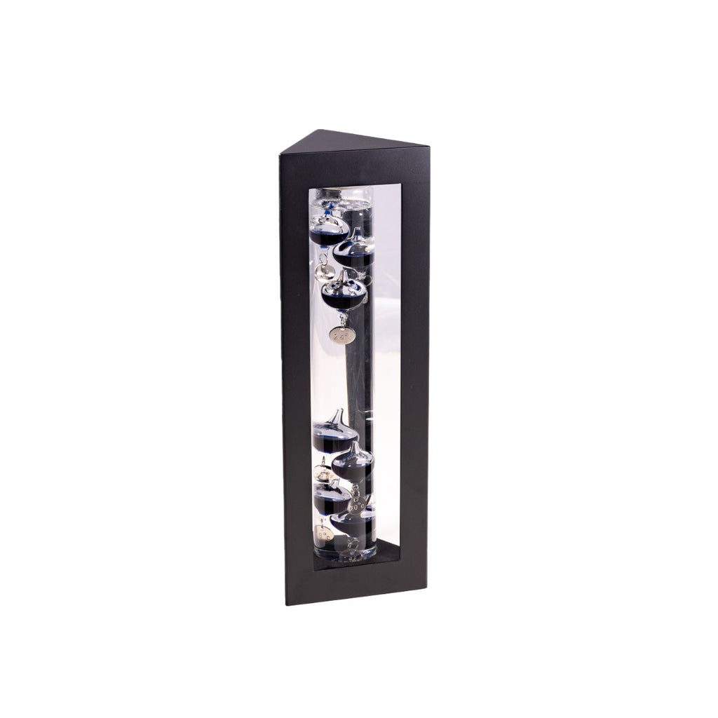 Galileo Thermometer in Black