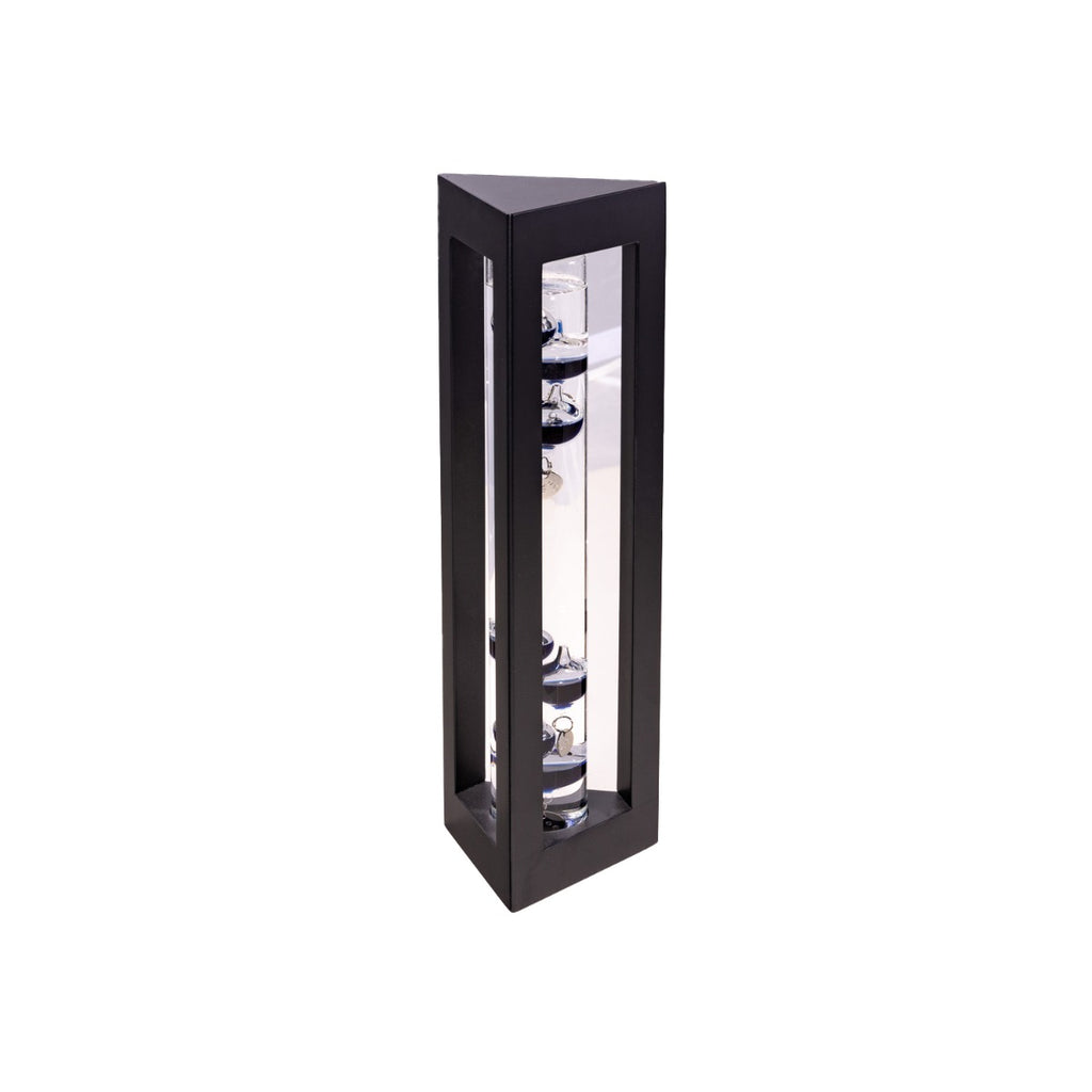 Galileo Thermometer in Black