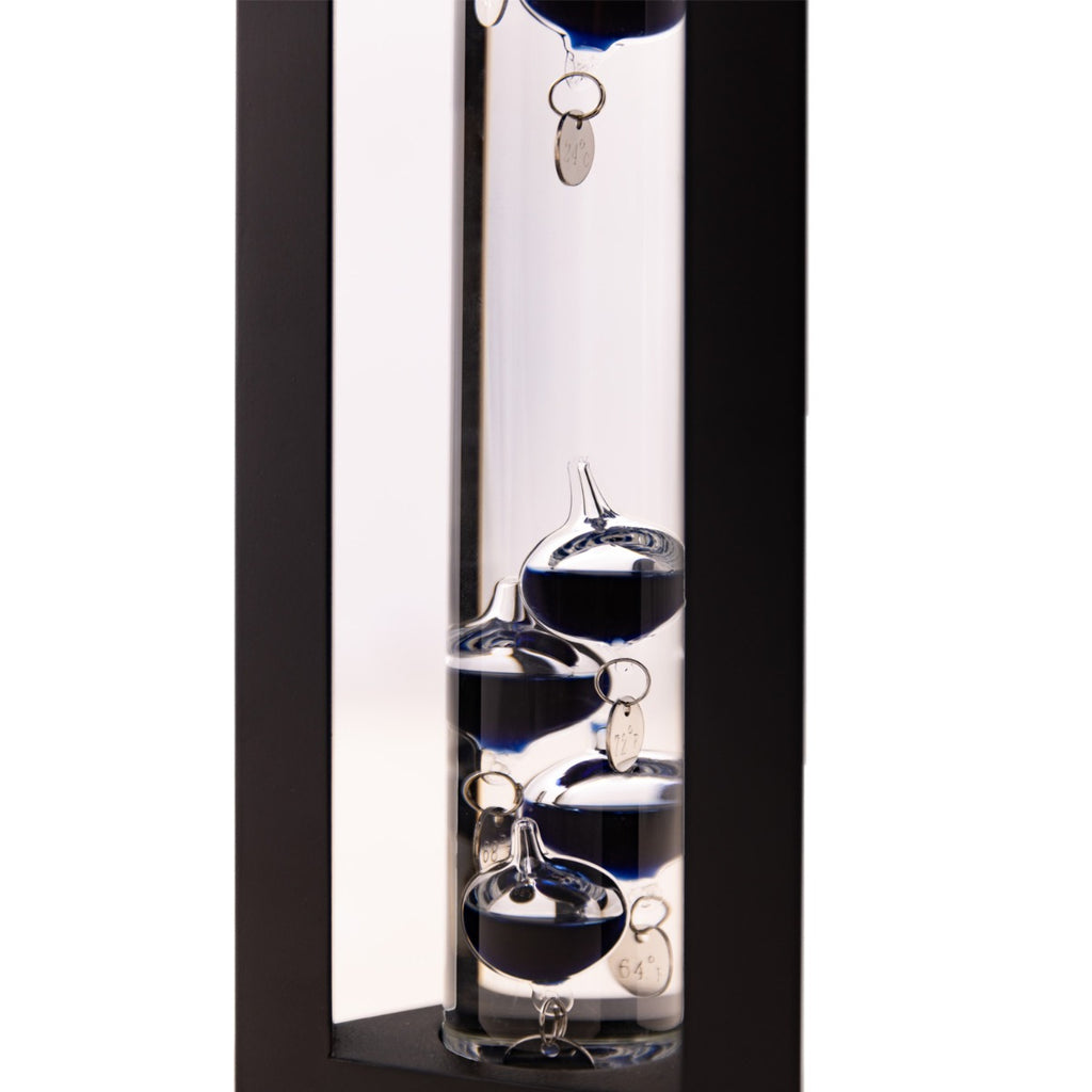 Galileo Thermometer in Black