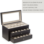 "Duke" Watch Box- Black