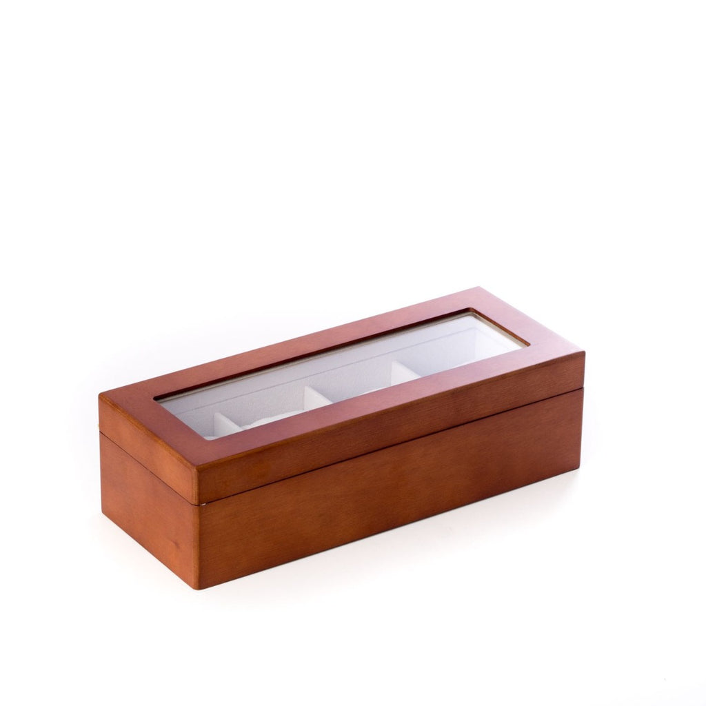 Theo Four Watch Box, Brown