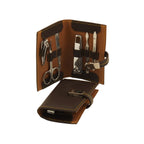 James Leather Manicure Set