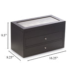 "Duke" Watch Box- Black