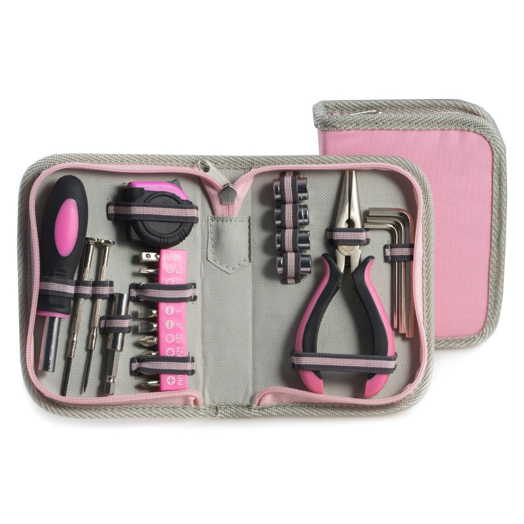 Emma 23 pcs pink tool set