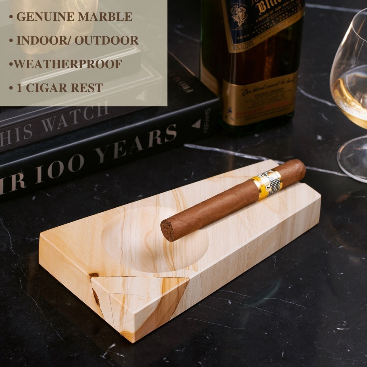 "Ashton" Ashtray- Natural